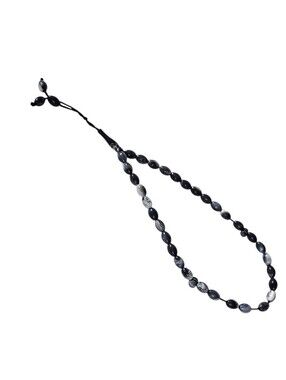 Tasbih Black and Gray Rosary Beads